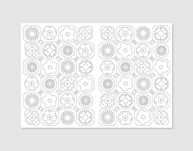 Agenda mensuel libre - Fleur