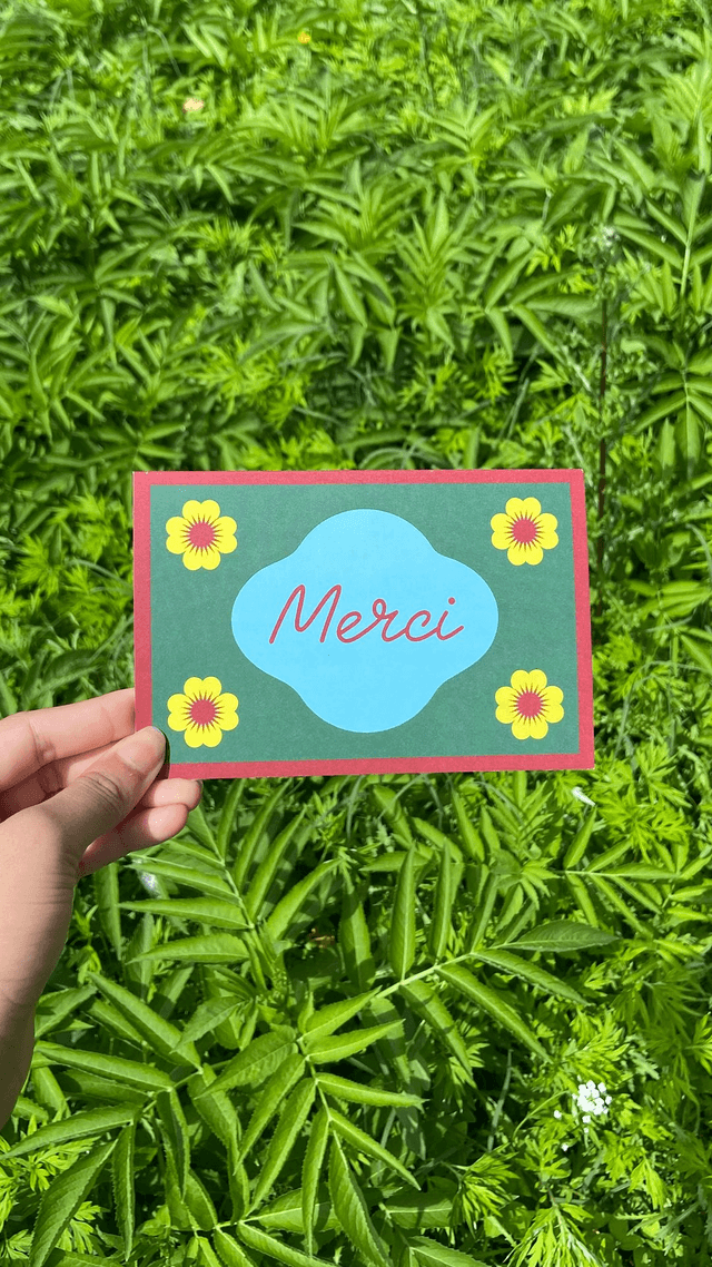 Merci, carte double