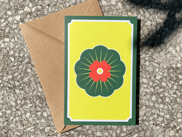 Capucine, carte double