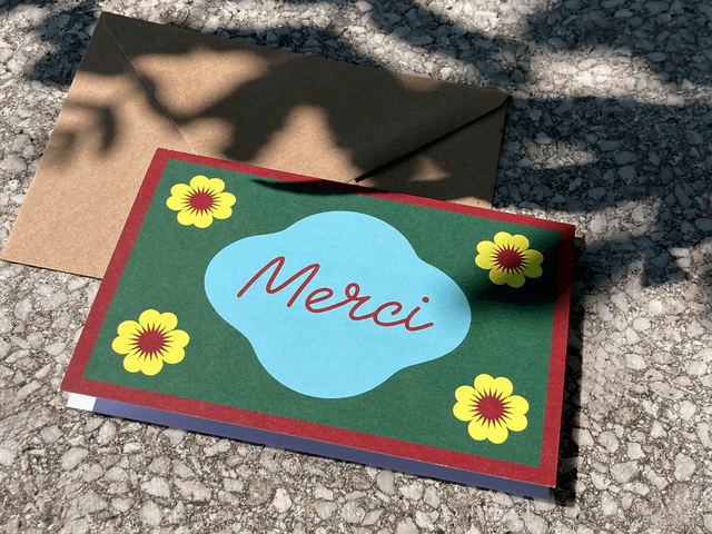 Merci, carte double
