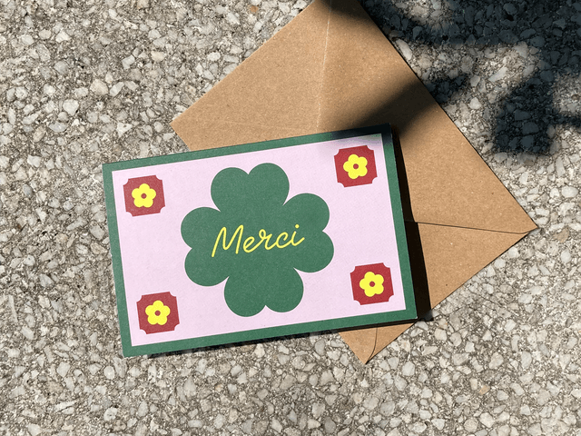 Merci trèfle, carte double
