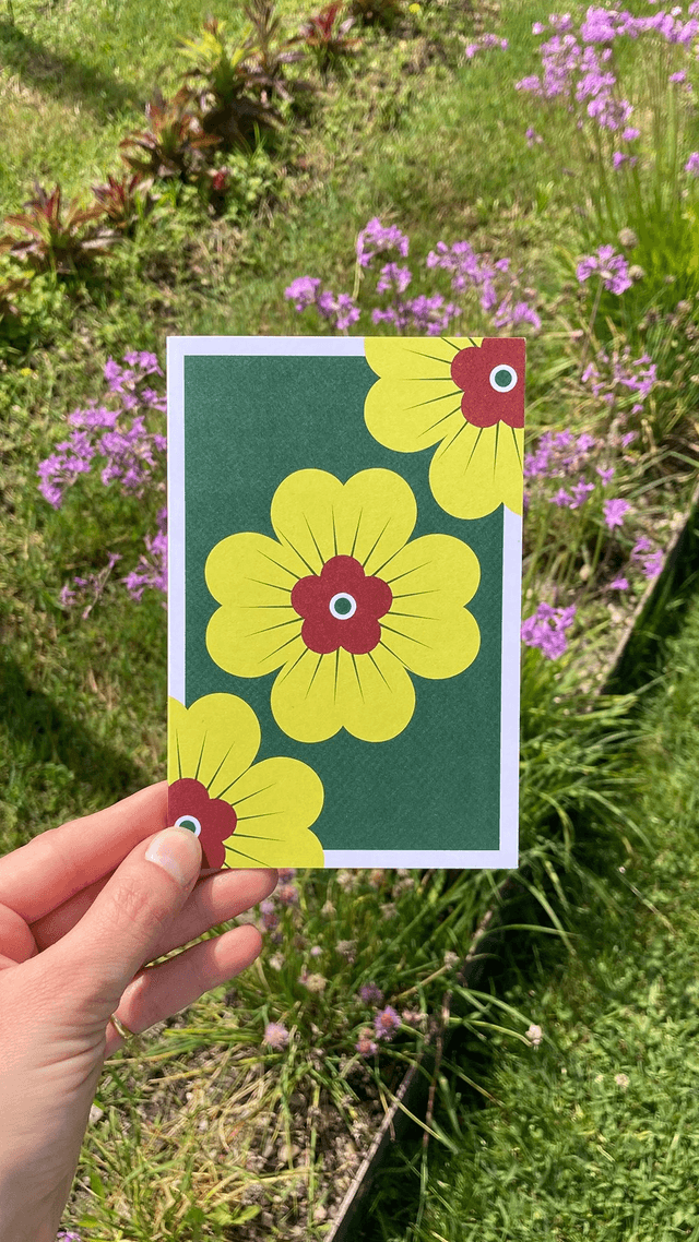 Trèfle jaune, carte double