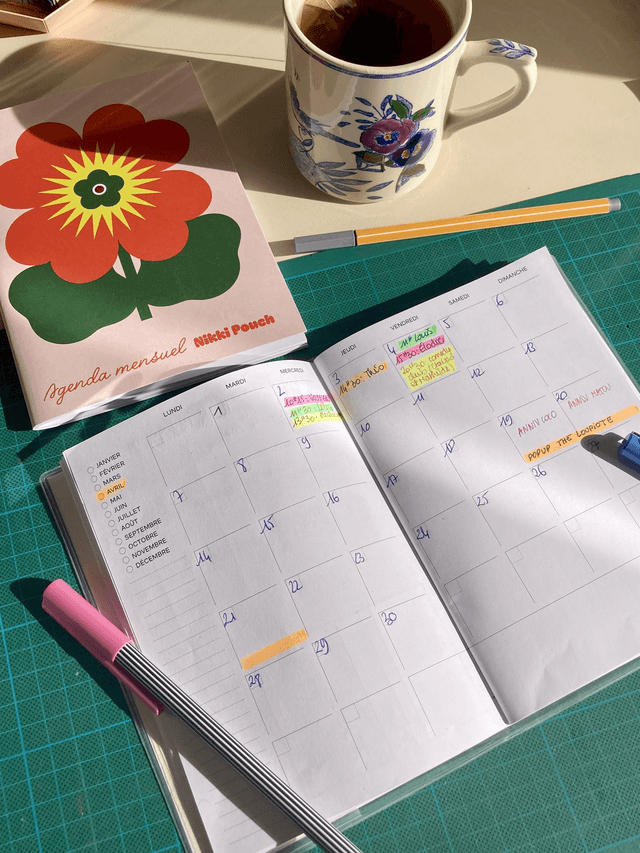 PACK Agenda + 2 planches de gommettes