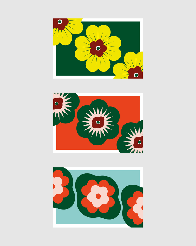 Pack Floral (3 cartes)