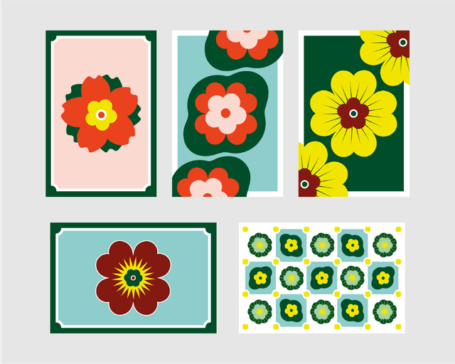 Pack Floral (5 cartes)
