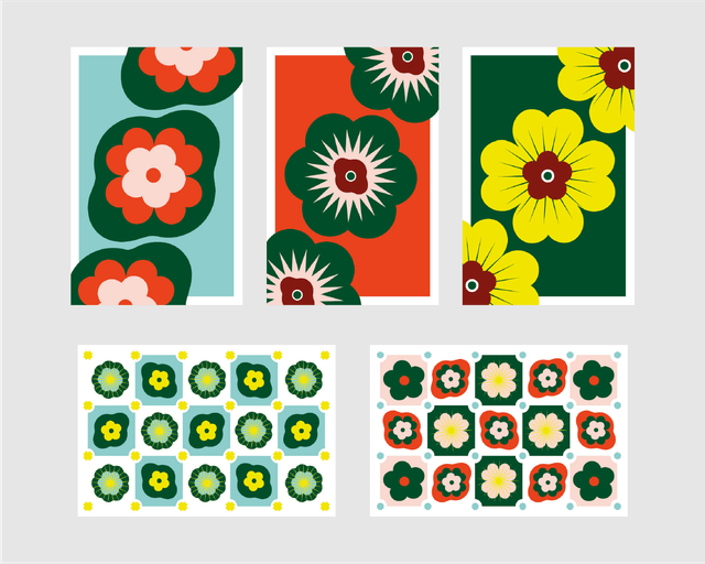 Pack Floral (5 cartes)