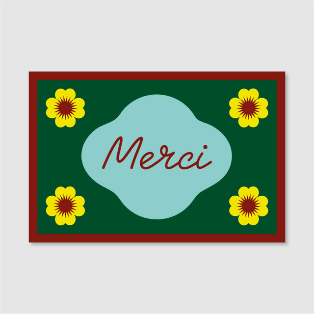 Merci, carte double