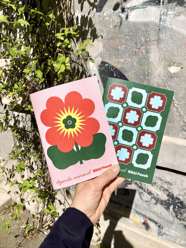 Agenda mensuel libre - Damier