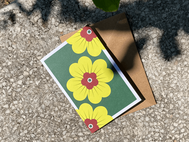 Trèfle jaune, carte double