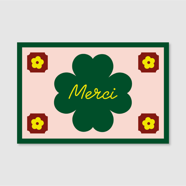 Merci trèfle, carte double