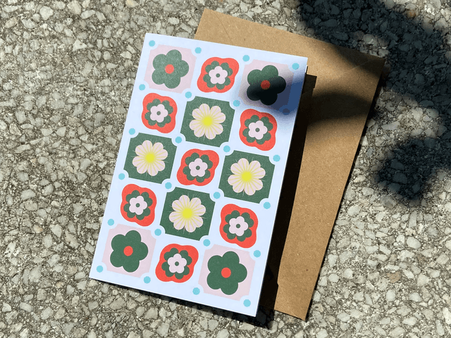 Passiflore, carte double 