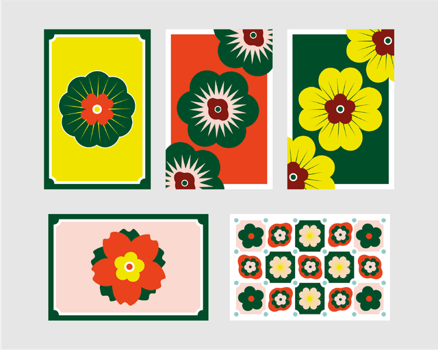Pack Floral (5 cartes)