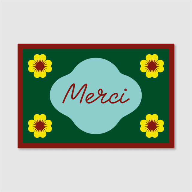 Merci, carte double