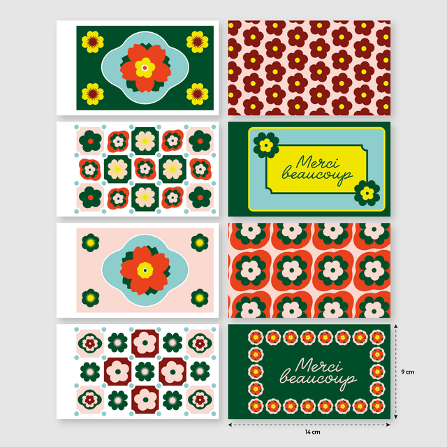 Chéquier de 8 cartes